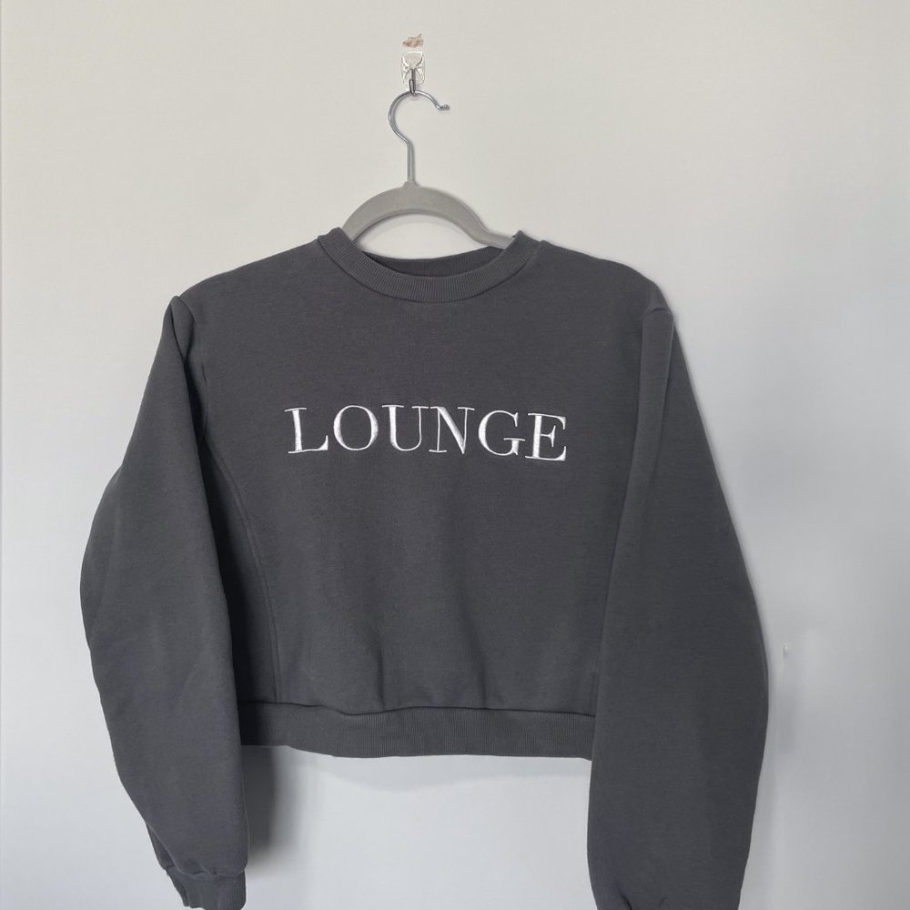 Lounge Wear Essentials Crop Sweater